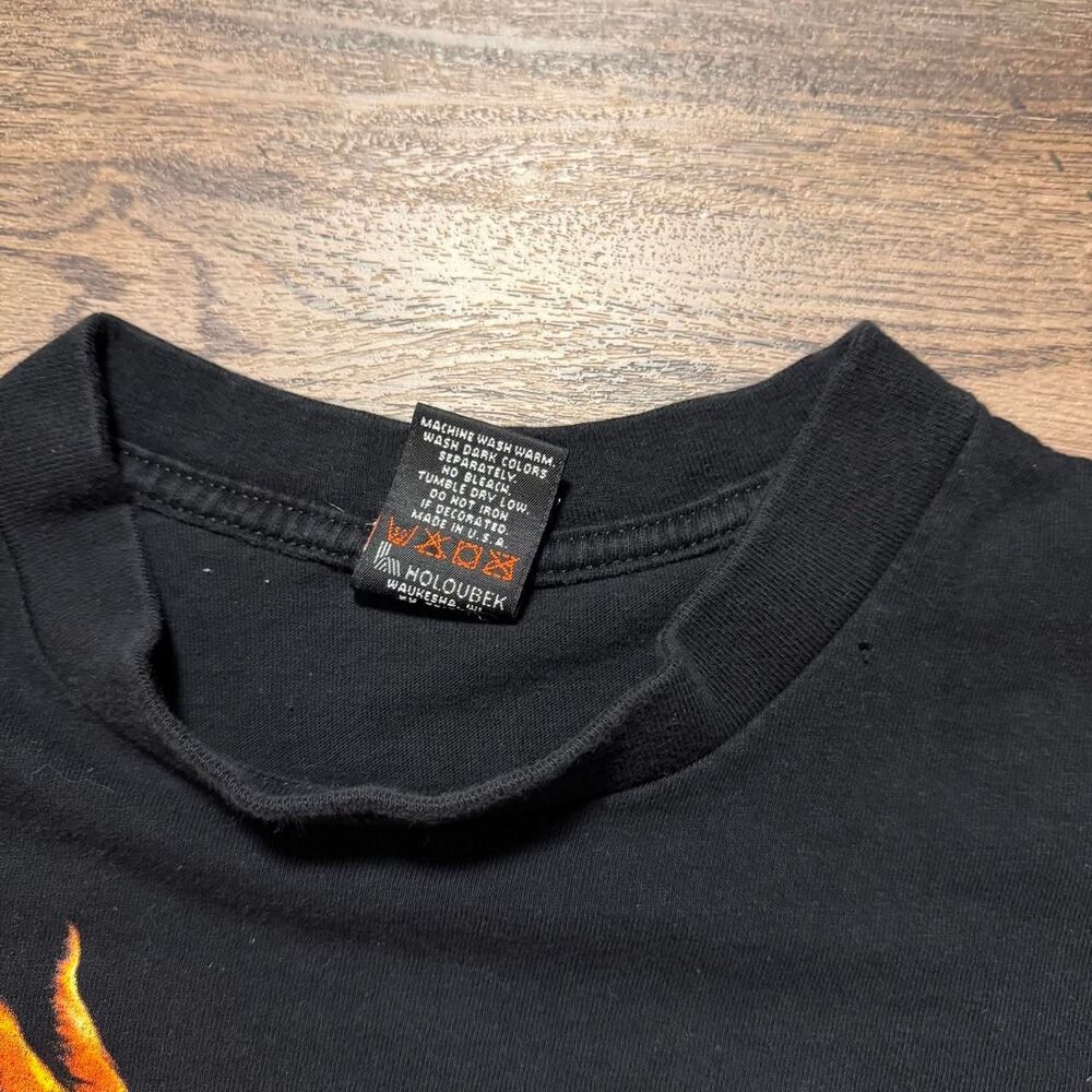 Vintage Harley Davidson Phoenix Flame Bird Black Shirt Men’s Size XXL - Picture 4 of 6